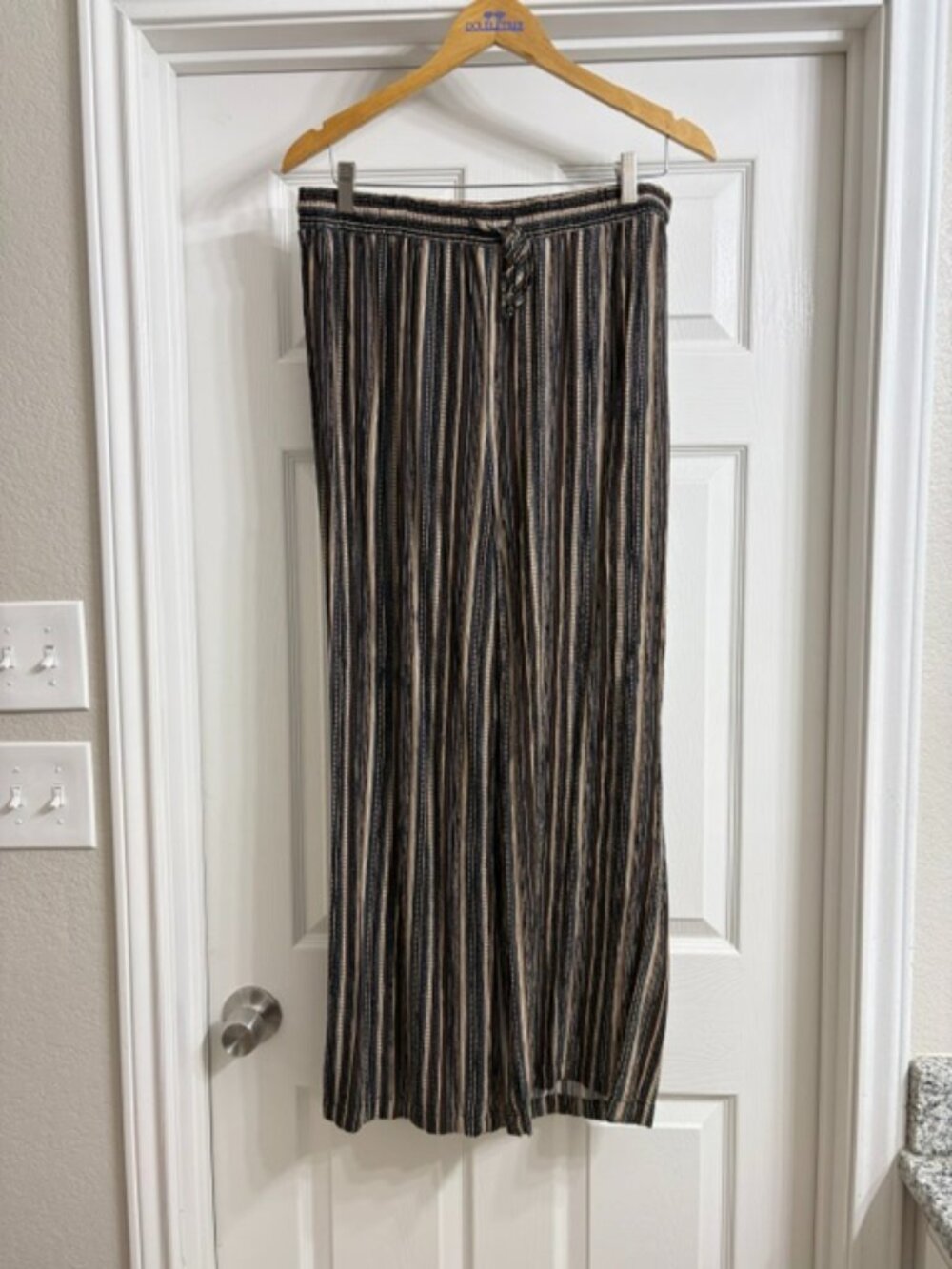 Sabrina Lauren New York Women's Multi-Color Wide Leg Pants, Size 1X